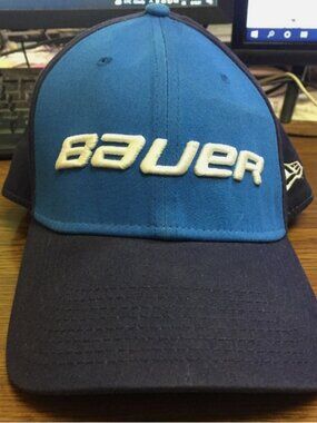Bauer 39Thirty New Era Blue Baseball Hockey Trucker Cap Medium Large